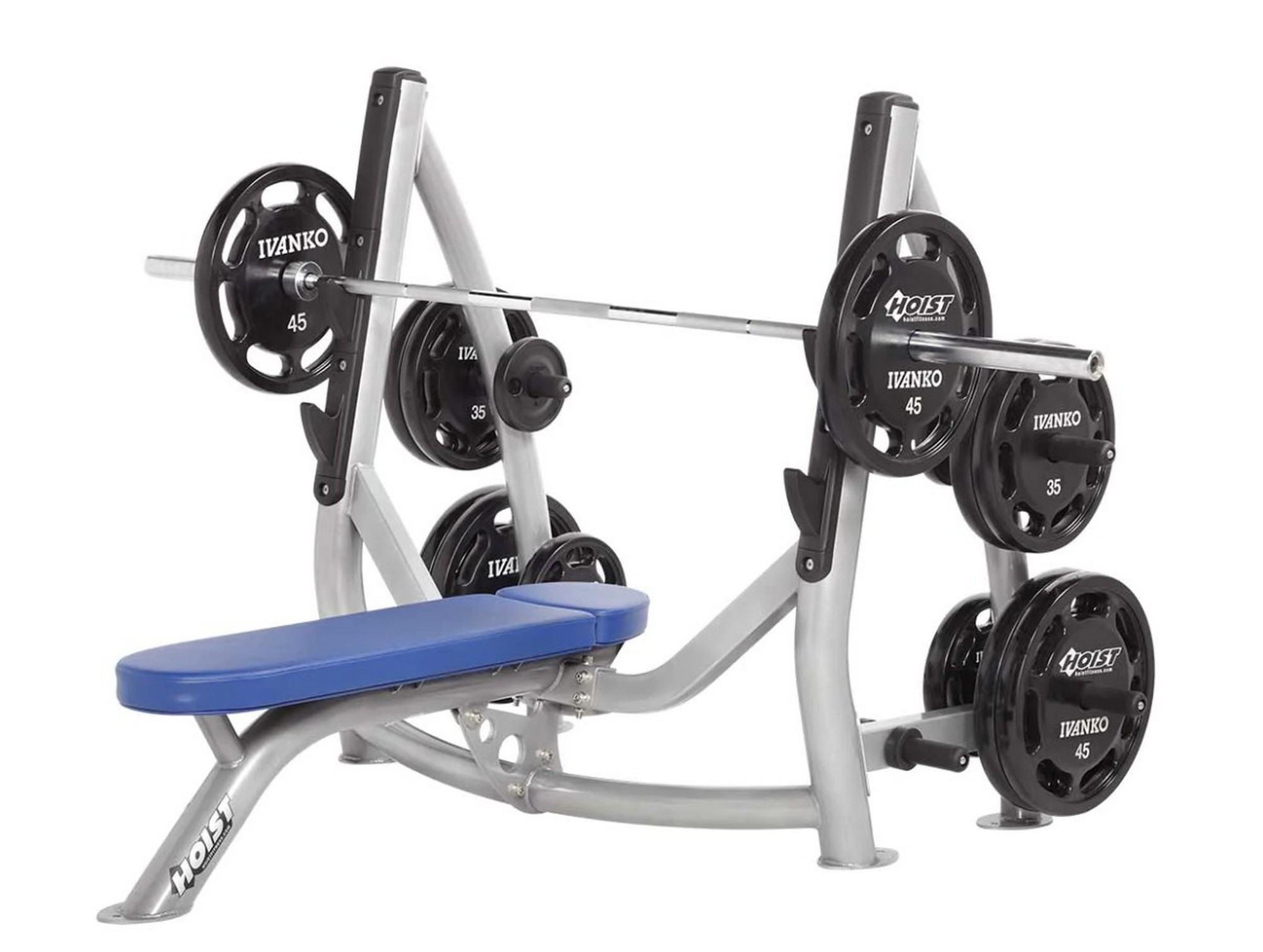 Олимпийская скамья с держателями дисков Hoist CF-3170 | Premium Fitness