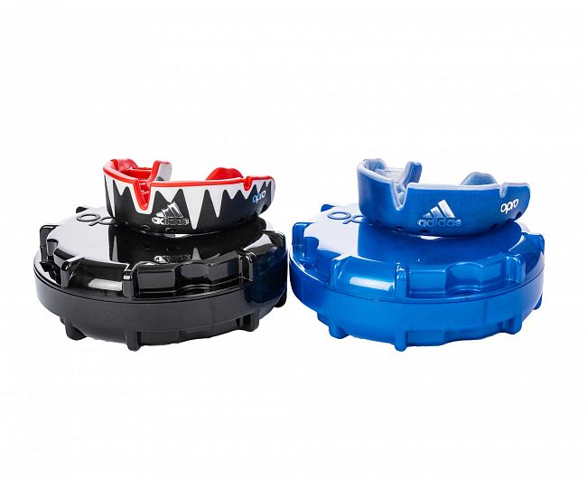 Капа одночелюстная Adidas adiBP36 Opro Platinum Gen4 Self-Fit Mouthguard черно-бело-красная