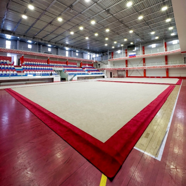 Ковер для эстетической гимнастики GymSport PROF PREMIUM RED 14Х14