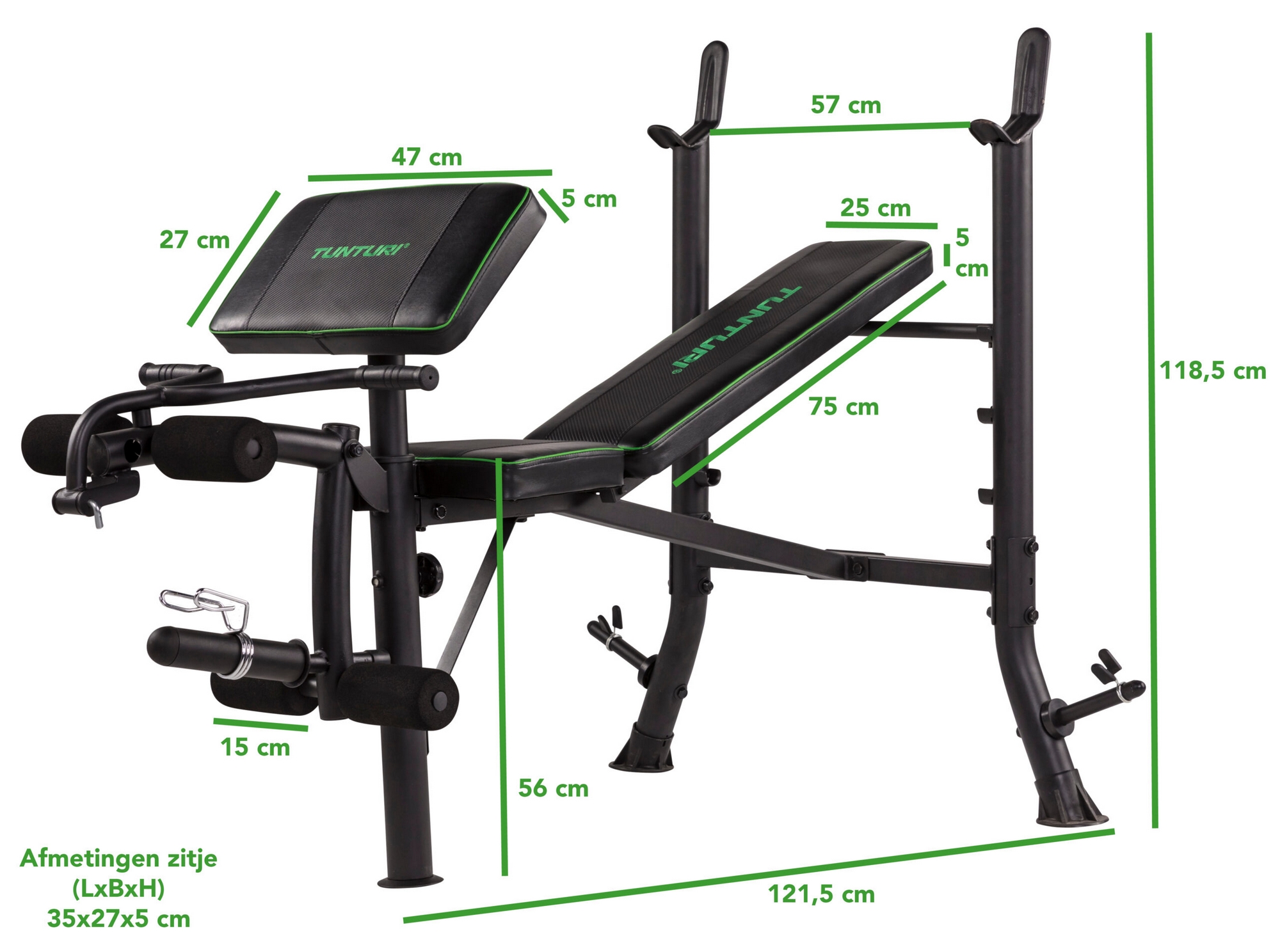 Скамья для жима Tunturi WB40 17TSWB4000 | Premium Fitness