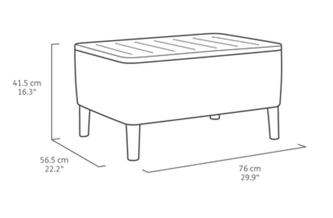Комплект мебели балконный Салемо графит Salemo balcony set