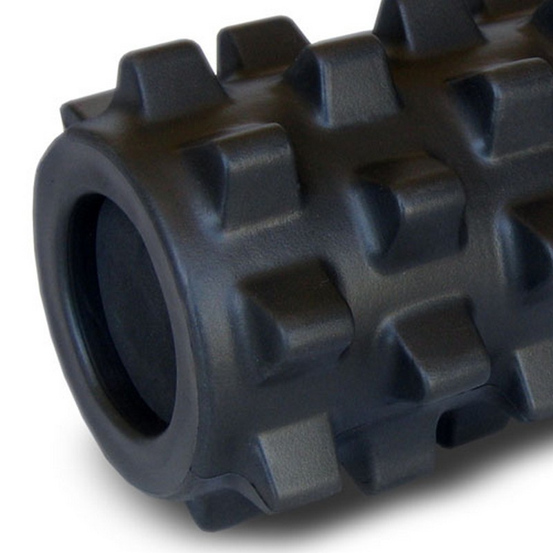 Компактный массажный ролик 31х13см RumbleRoller Compact RR127 31 см, жесткий, черный