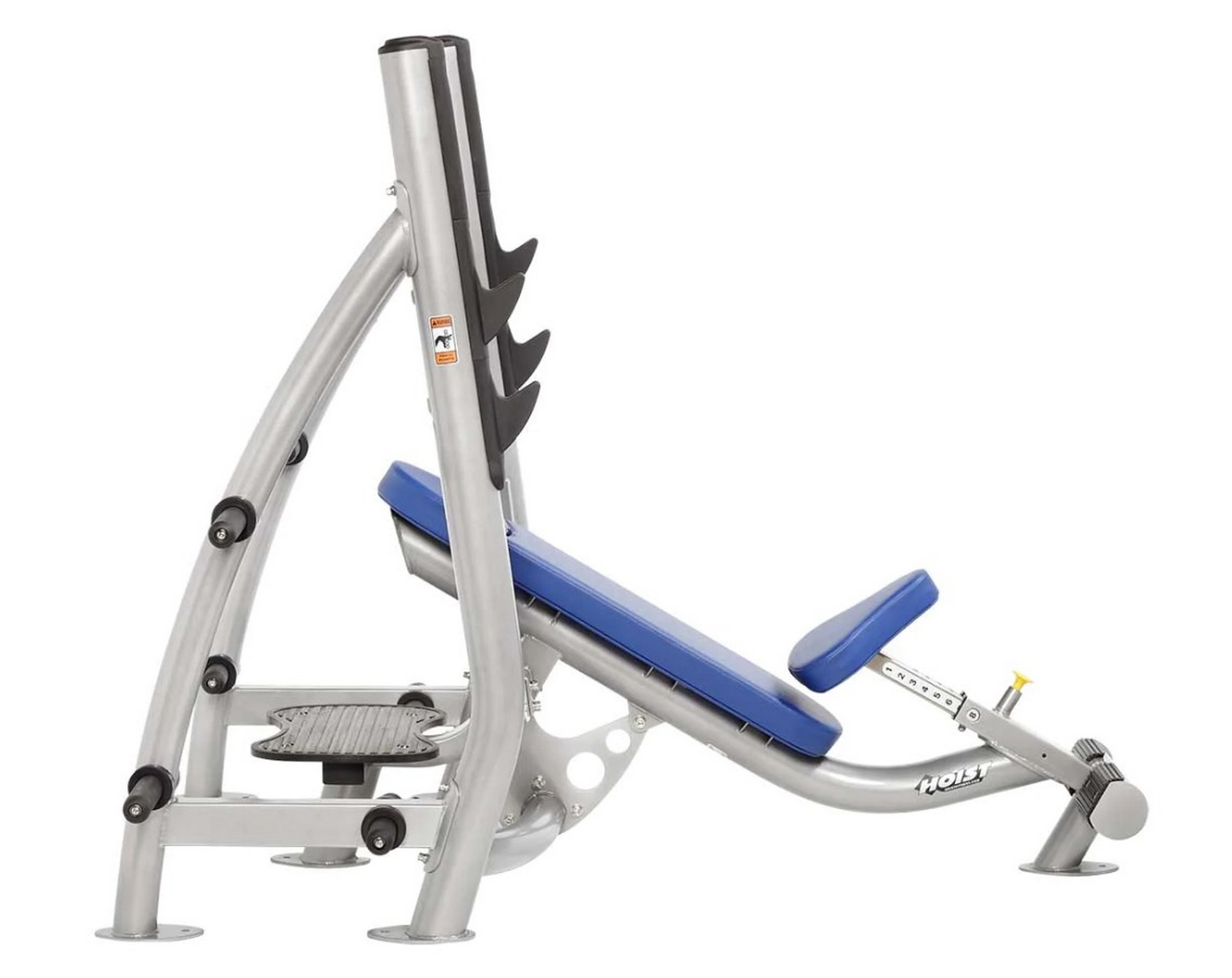 Олимпийская наклонная скамья с держателями дисков Hoist CF-3172 | Premium Fitness
