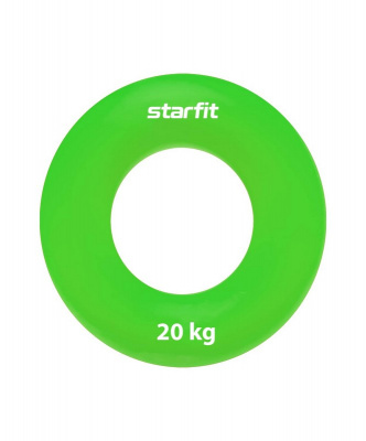 Эспандер кистевой Core Star Fit ES-404 "Кольцо", d8,8 см, 20 кг, силикогель, зеленый