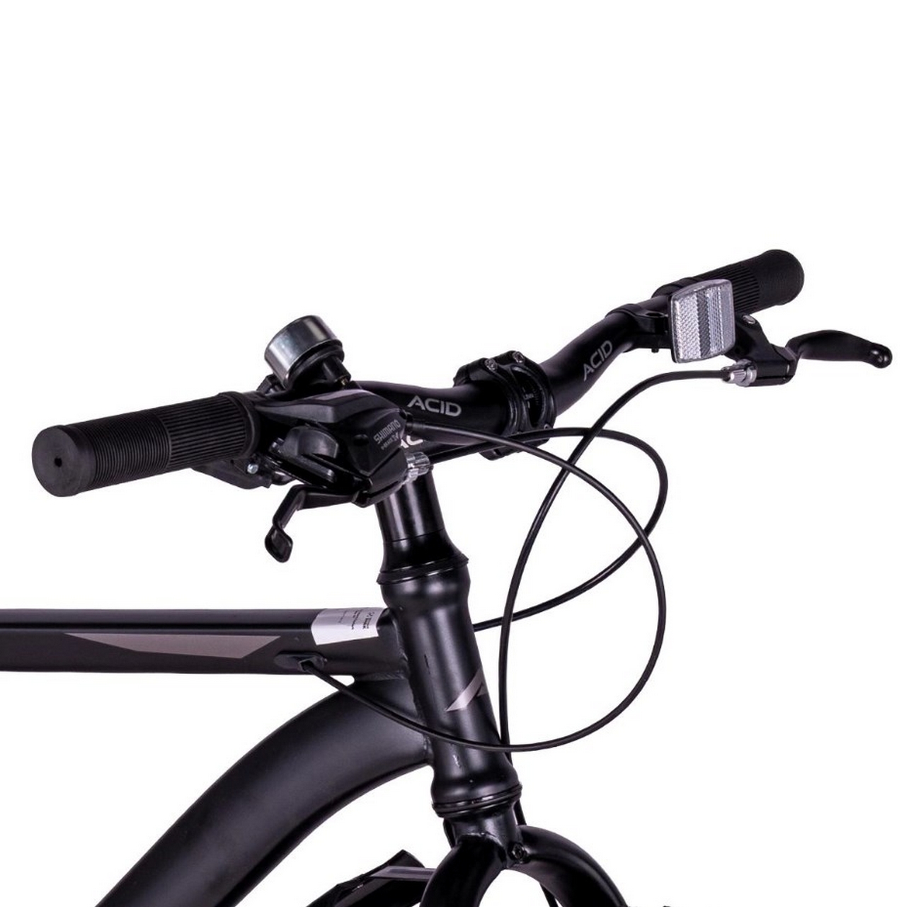 Велосипед 26" Acid F 660 D Black 053971 Flat\Dark Gray