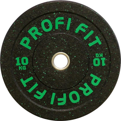 Диск для штанги Hi-Temp с цветными вкраплениями, d51 10кг Profi-Fit