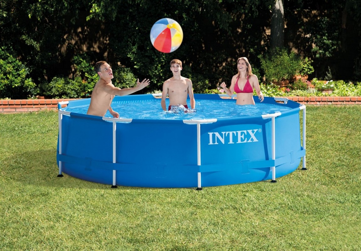 Каркасный бассейн круглый 305х76см Intex Metal Frame 28200