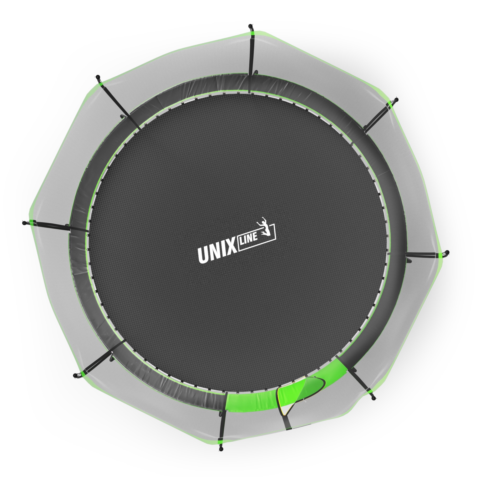 Батут 12 ft Unix Line UFO TRUF12GR4 Green