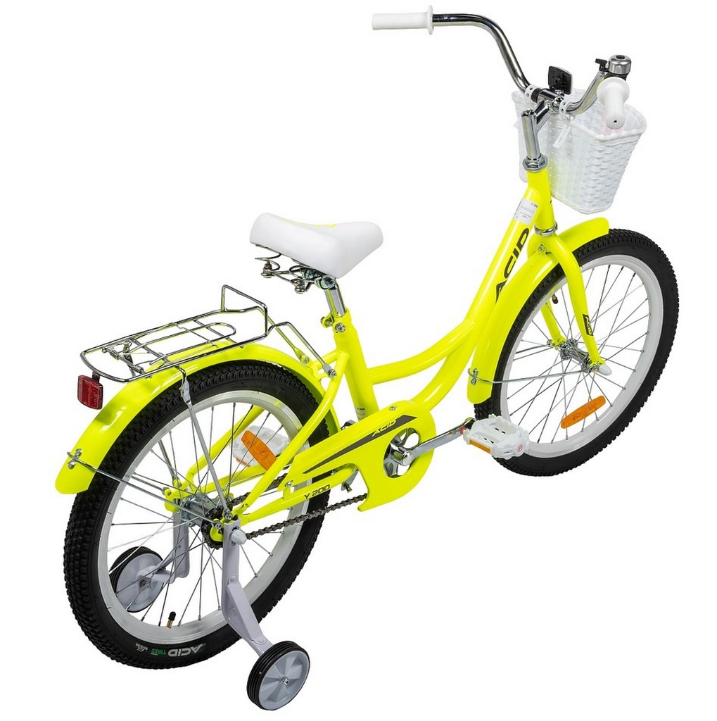 Велосипед 20" Acid Y 200 2026 056347 Neon Yellow\Dark Gray