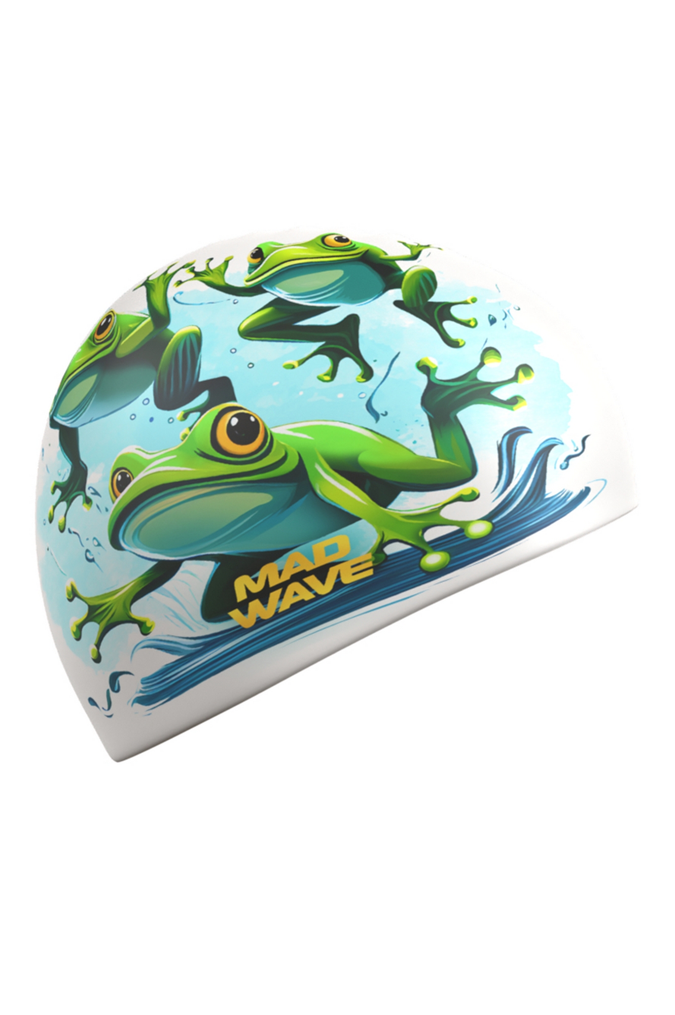 Силиконовая шапочка Mad Wave Frogs HQ M0554 08 0 00W Белый