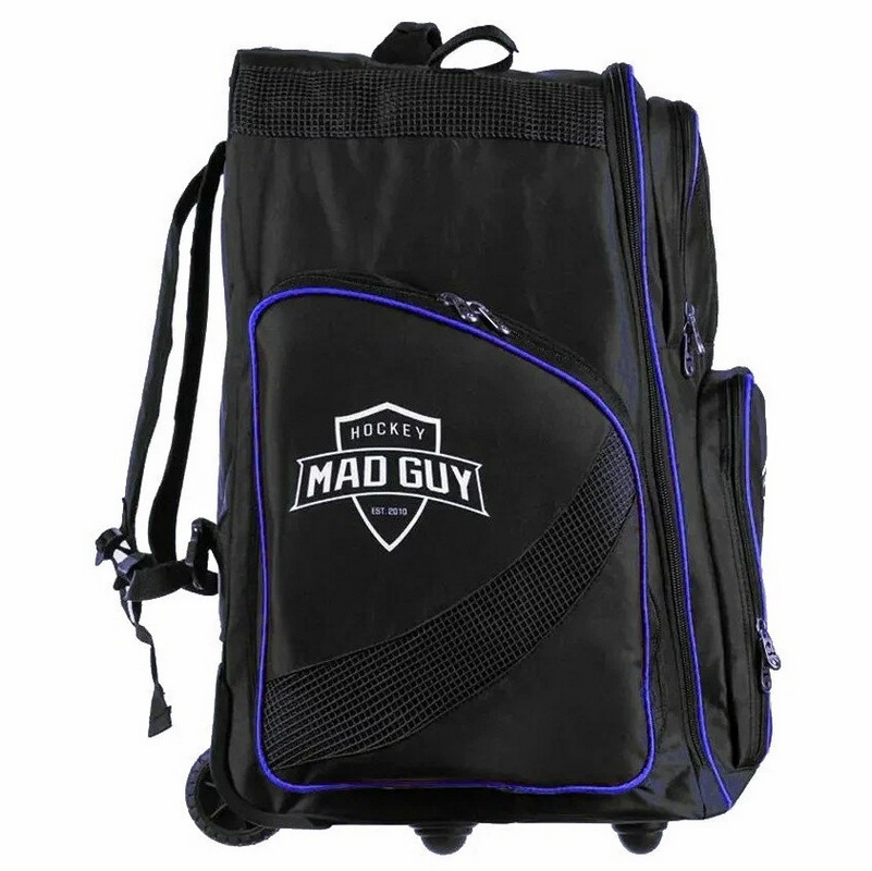 Рюкзак хоккейный на колесах, JR Mad Guy Limited Edition, черный\синий