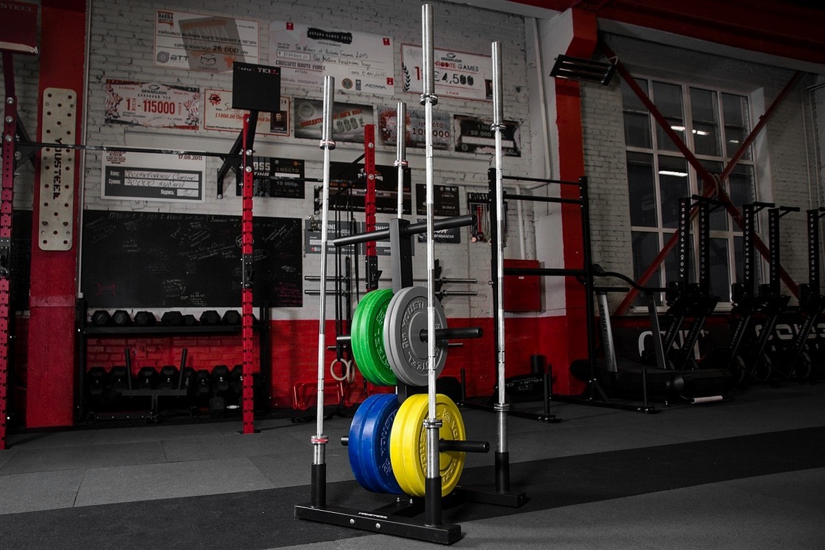 Стойка для хранения дисков и 4х грифов YouSteel Olympic Plate Tree