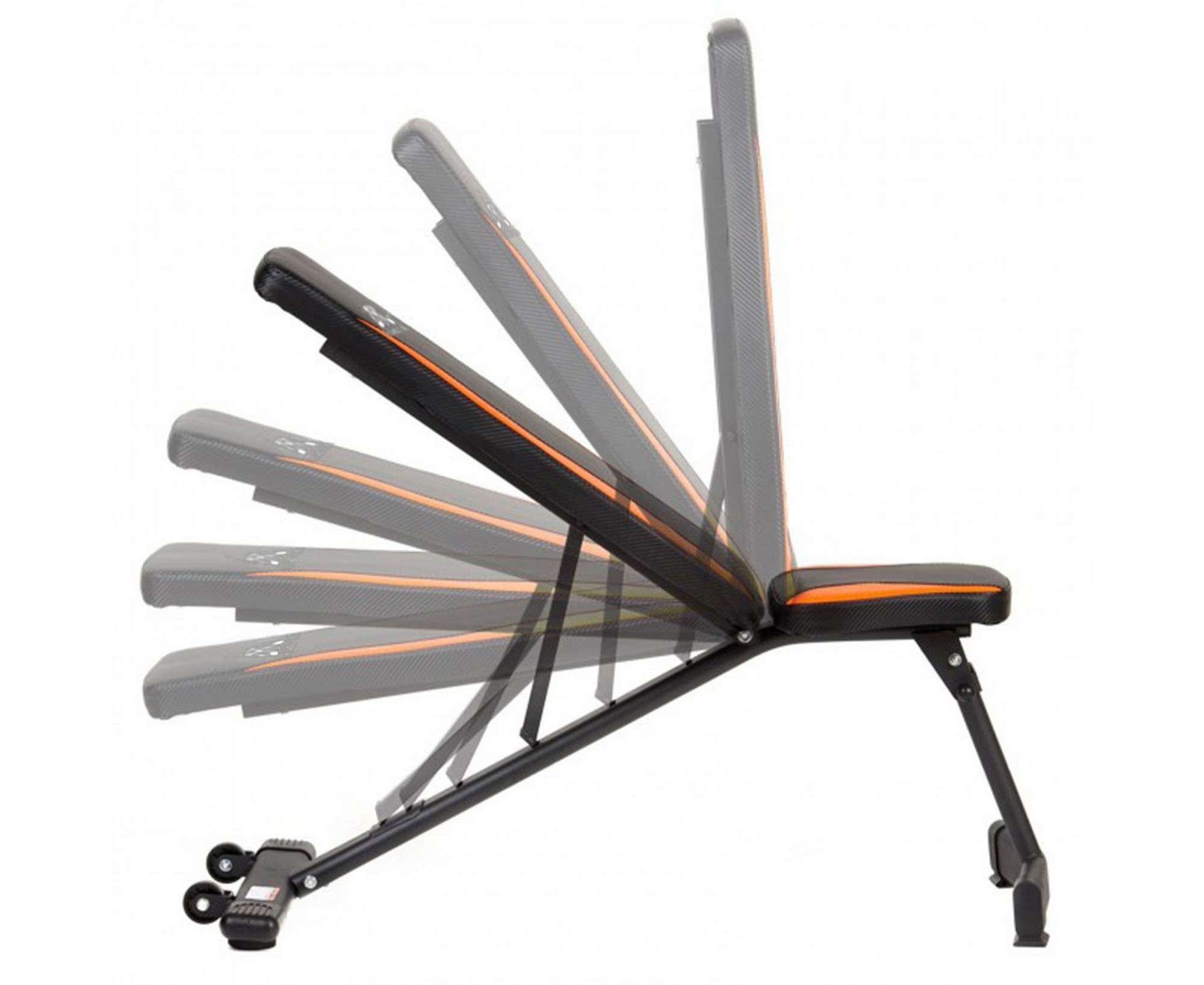 Скамья силовая универсальная DFC DBCH1 черный\оранжевый | Premium Fitness