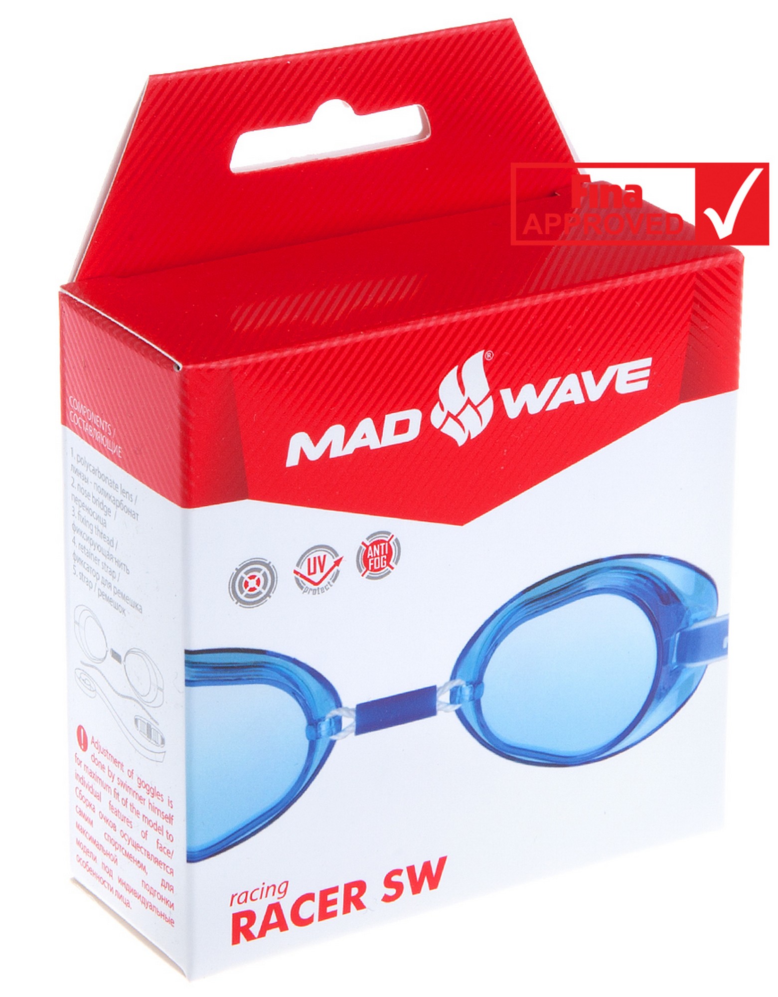 Стартовые очки Mad Wave Racer SW M0455 03 0 07W