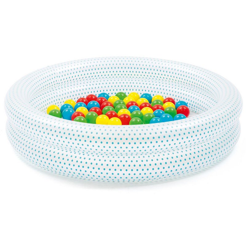 Детский надувной бассейн с мячами Play Pool, 91x20см Bestway 51141