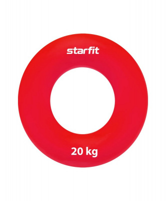 Эспандер кистевой Core Star Fit ES-403 "Кольцо", d7 см, 20 кг, силикогель, красный