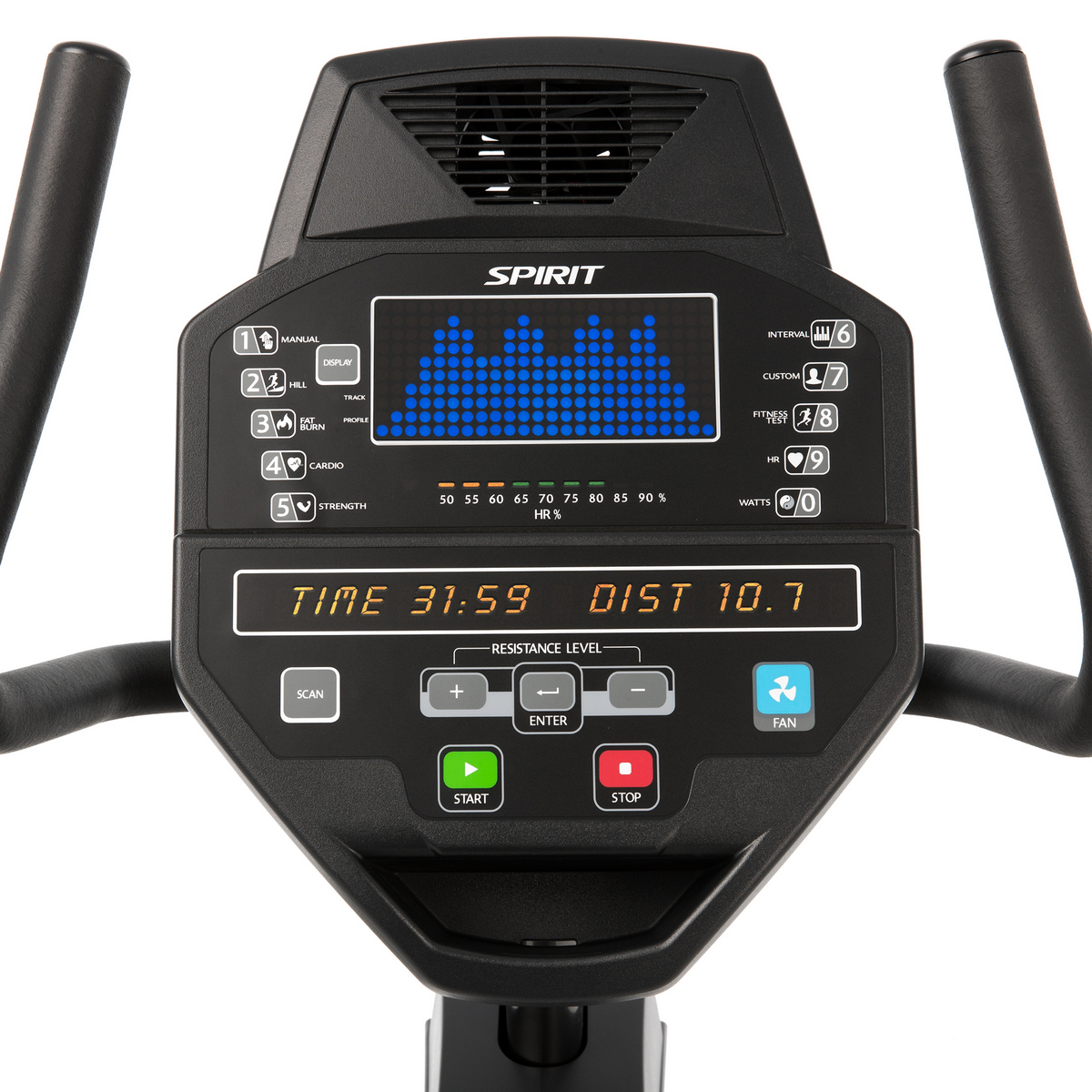 Велотренажер SPIRIT CR800 Graphite gray