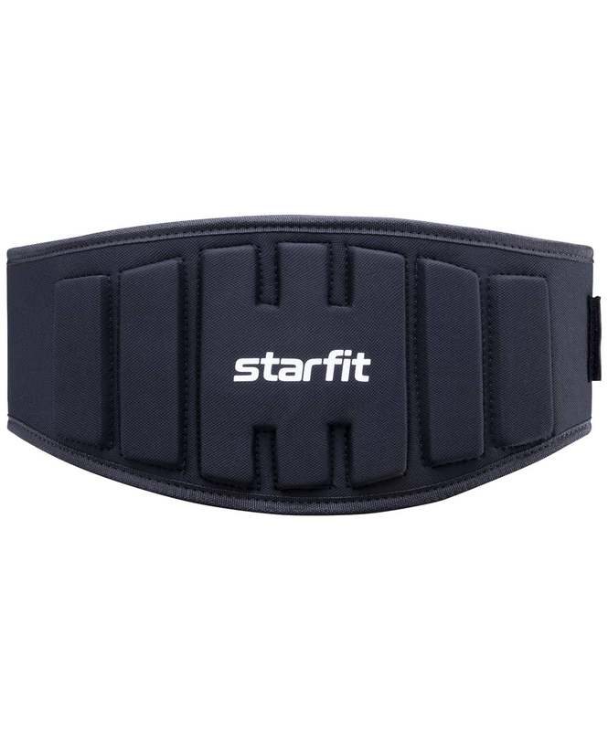 Пояс для фитнеса Star Fit SU-311, анатомический, текстиль, черный