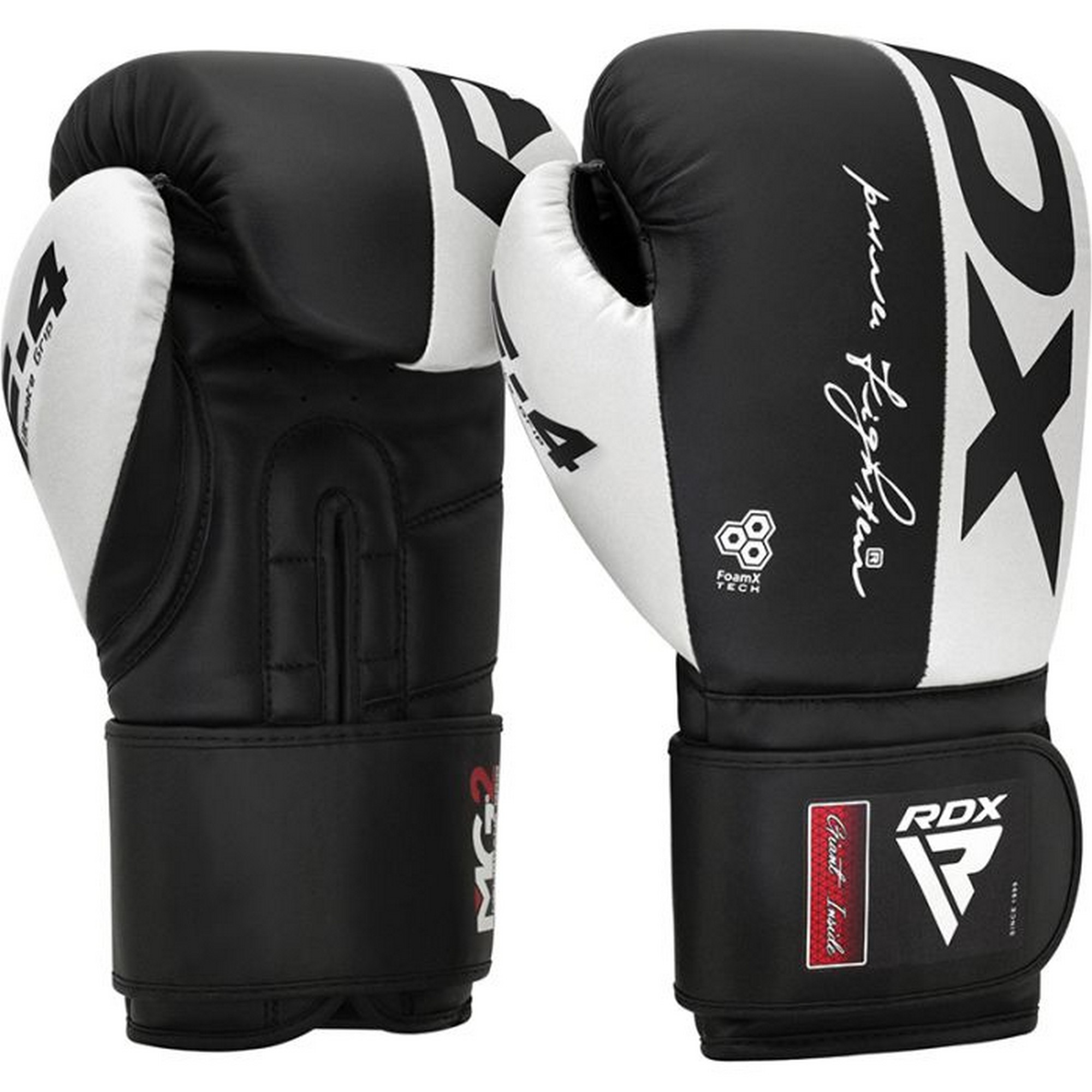 Перчатки тренировочные RDX BGR-F4B-16OZ черный\белый