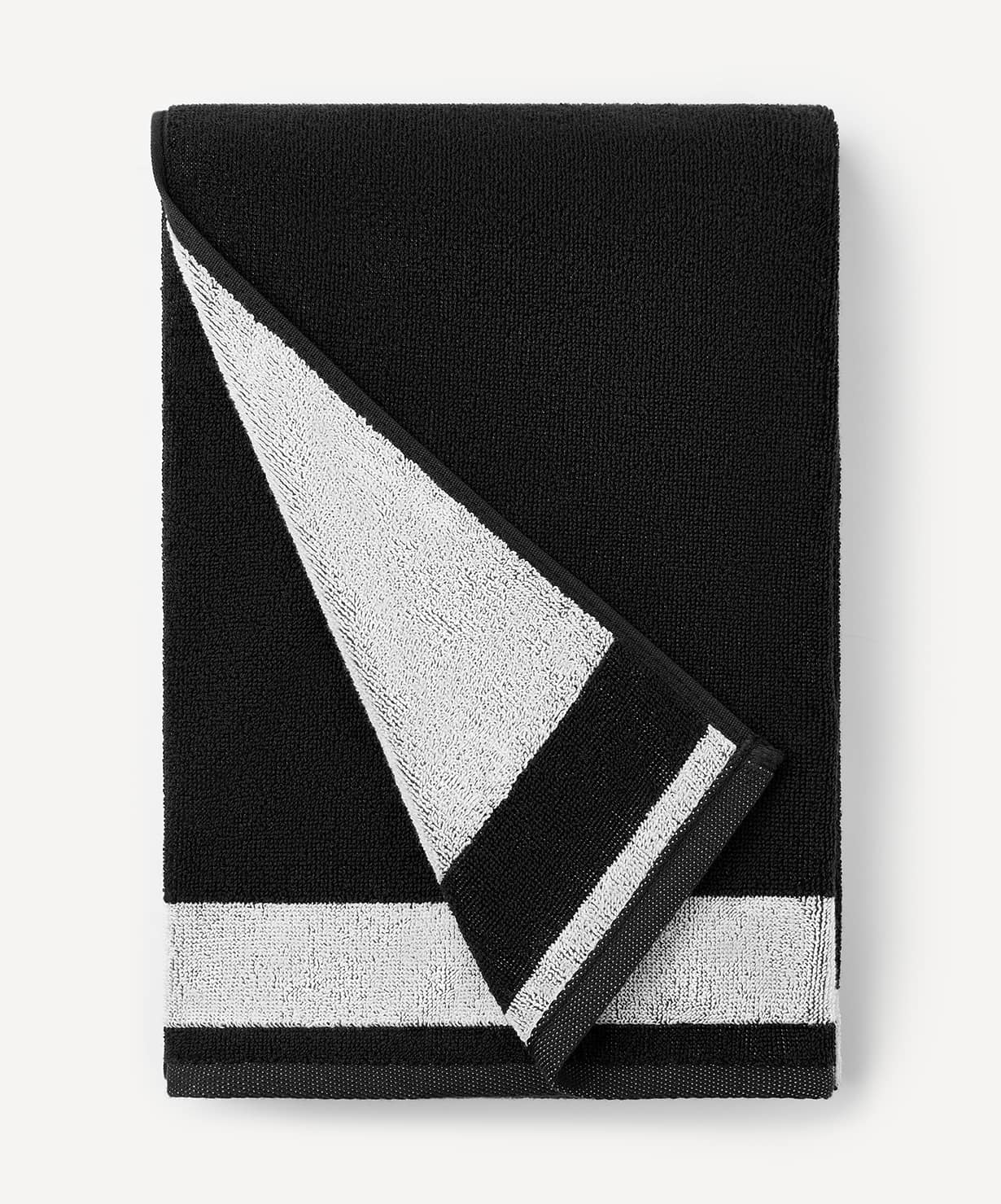 Полотенце спортивное, 70х140см Jogel ESSENTIAL Towel L, черный\белый