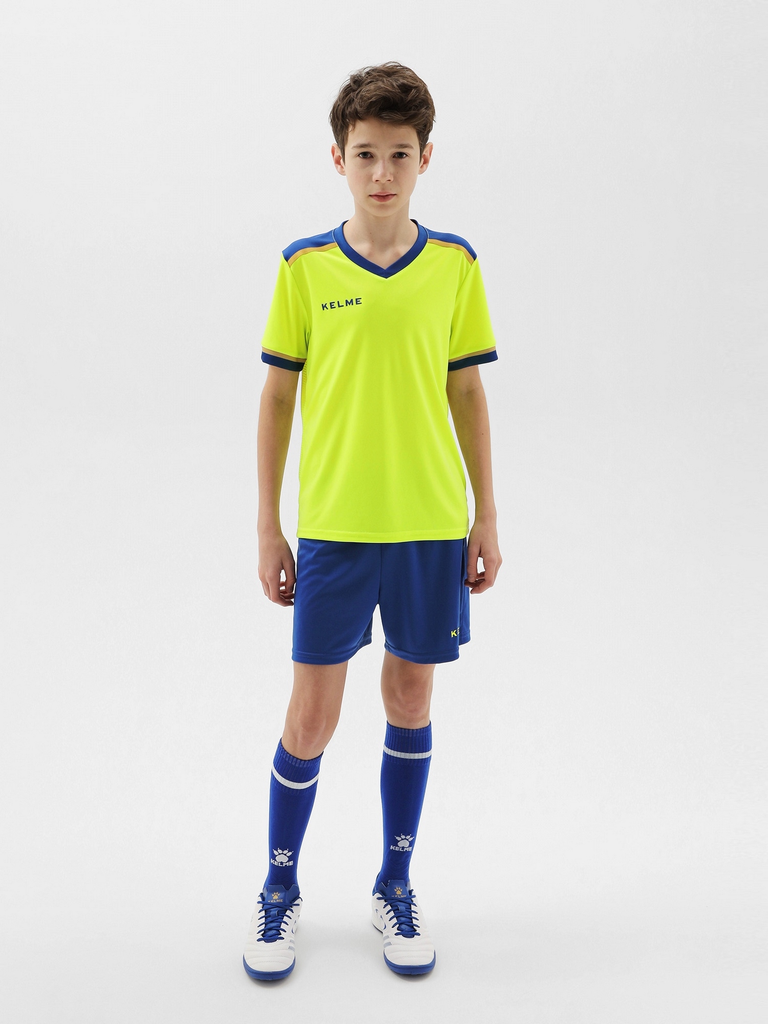 Детская футбольная форма Kelme Football Suit 8351ZB3158-918 Yellow\Blue