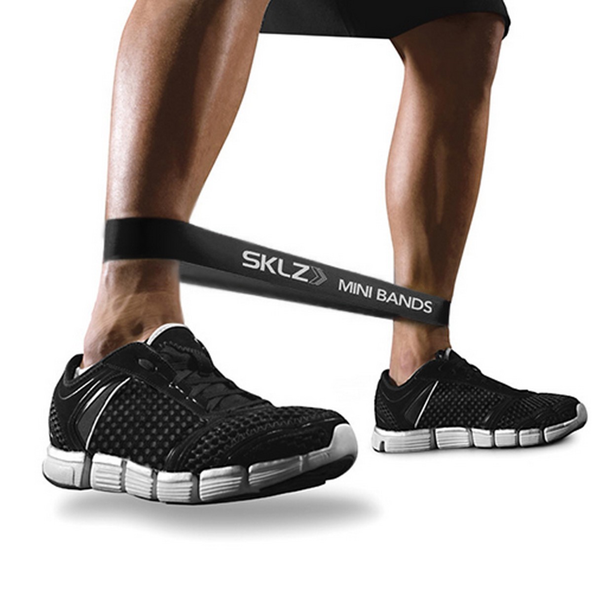 Черные эластичные ленты сопротивления SKLZ Mini Bands Black, набор из 10 шт APD-MBBLOK-001