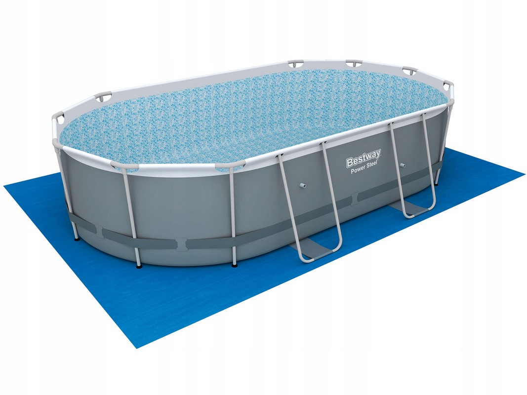 Каркасный бассейн овальный 488x305x107cм Bestway Power Steel 56448