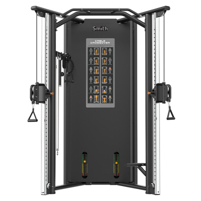 Smith Fitness RE8021 двойная регулируемая тяга, стеки 2х105 кг