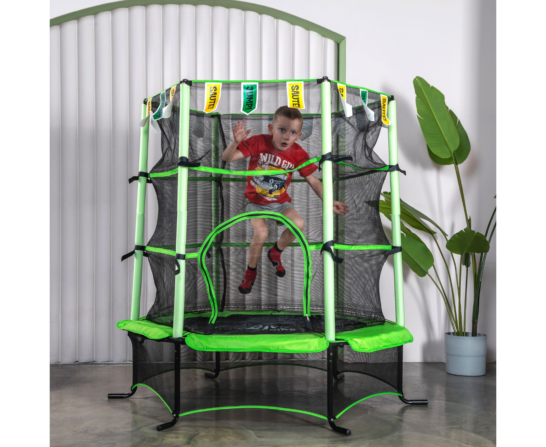 Батут DFC Jump kids 55" (137см) 55INCH-JD-G светло-зеленый
