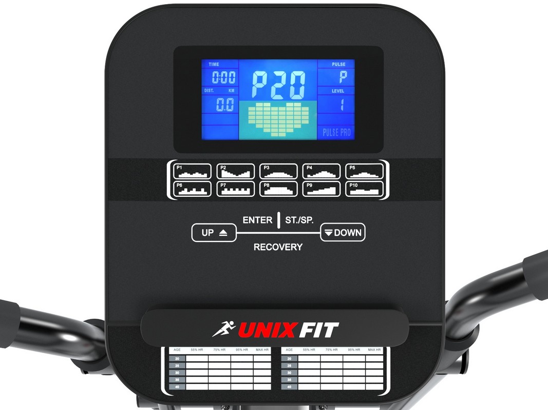 Эллиптический тренажер UnixFit MV-500E + кардиодатчик