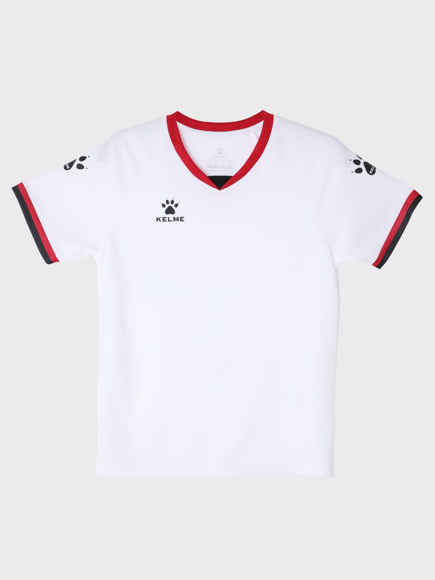 Детская футбольная форма Kelme Football Uniform Set 8551ZB31084-100 White\Red