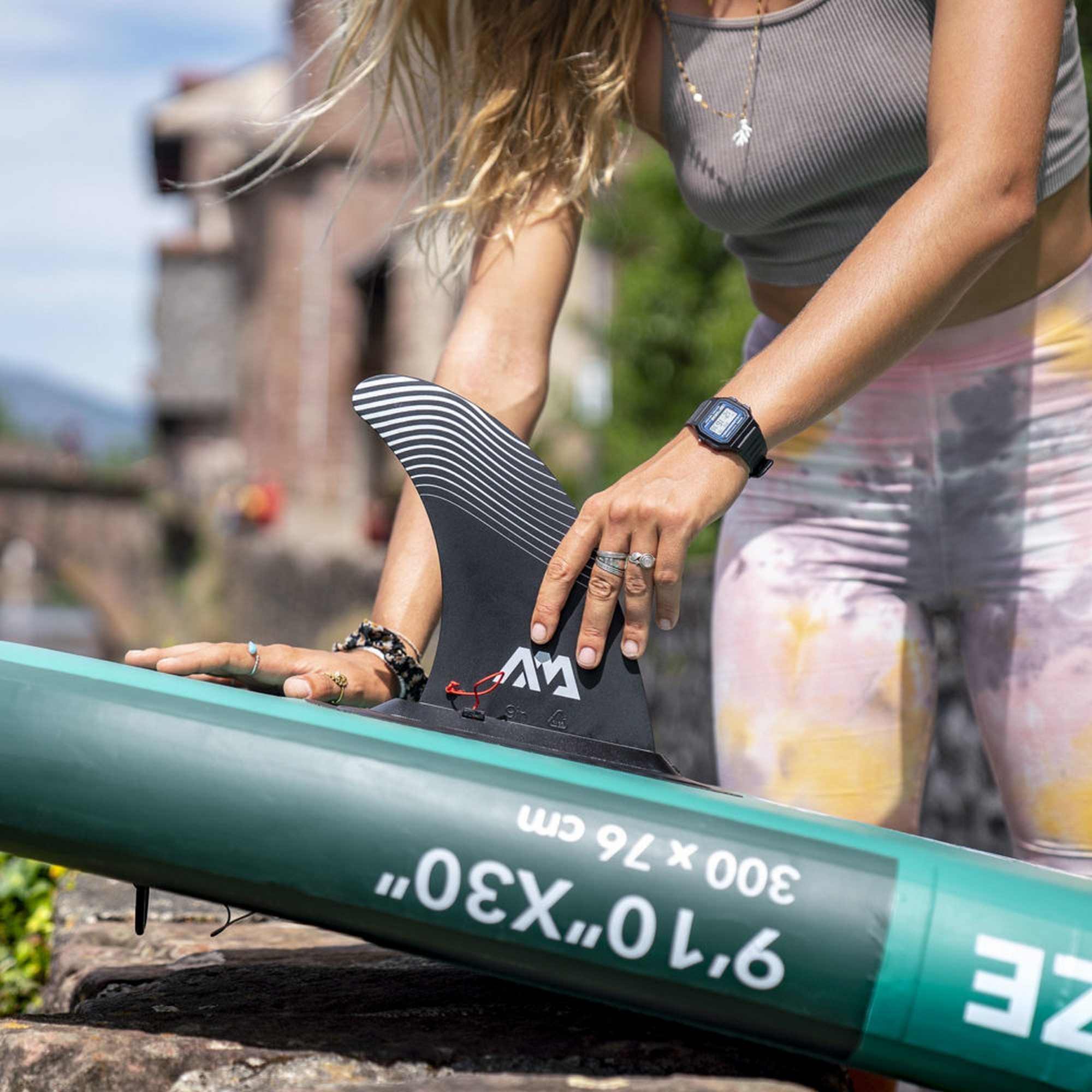 SUP-доска 300х76х12см, насос, весло, лиш, киль, ремнабор, сумка, до 100кг Aqua Marina Breeze BT-23BRP