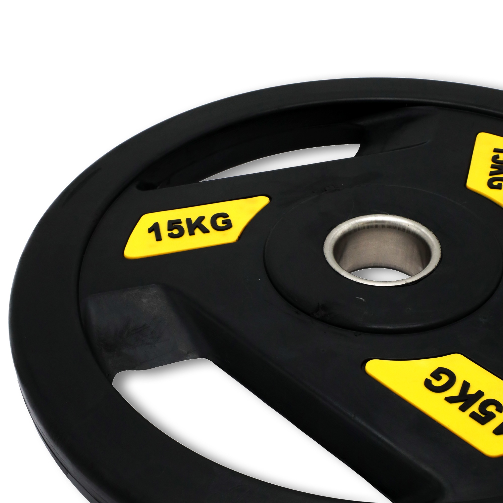 Диск обрезиненный c хватом 15кг, 51 мм UnixFit PRO DG15RUBPYL