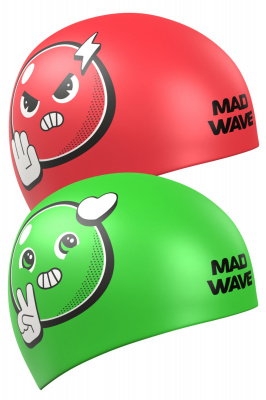 Силиконовая шапочка Mad Wave Reverse Smile M0554 38 0 00W Зеленый