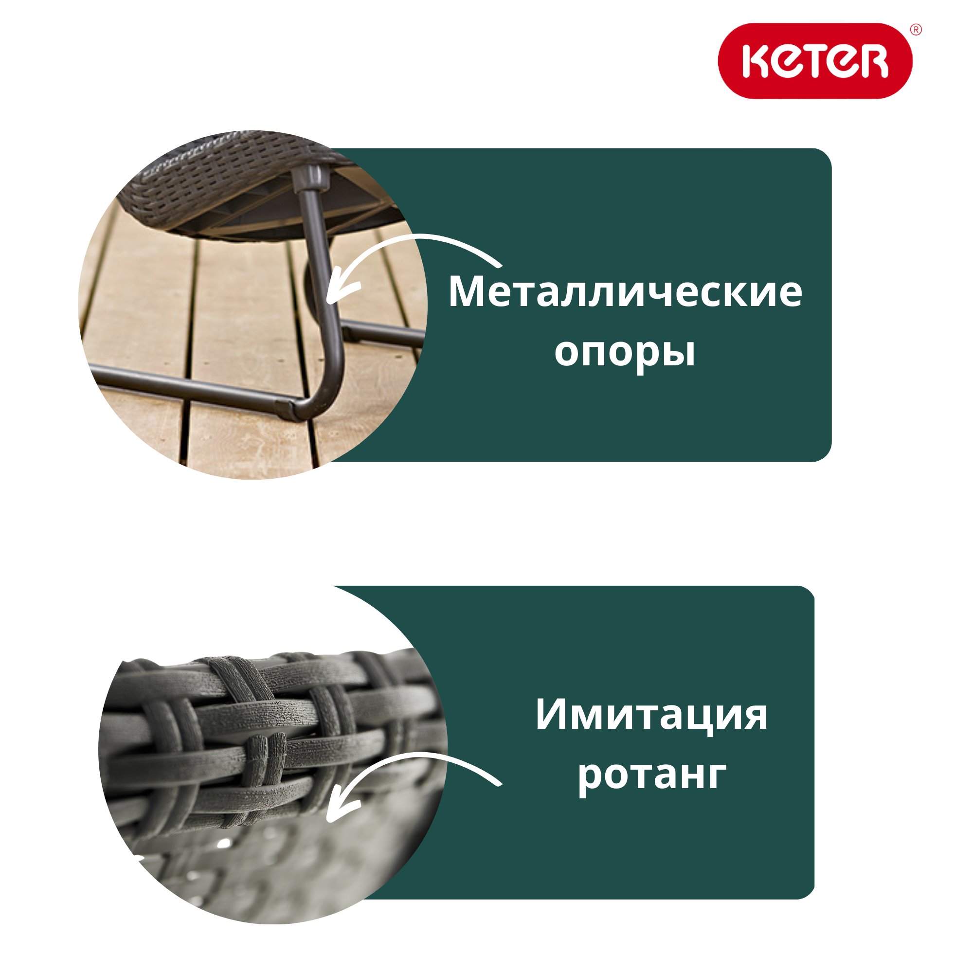 Комплект мебель коричневый Рио Патио (Rio Patio set)