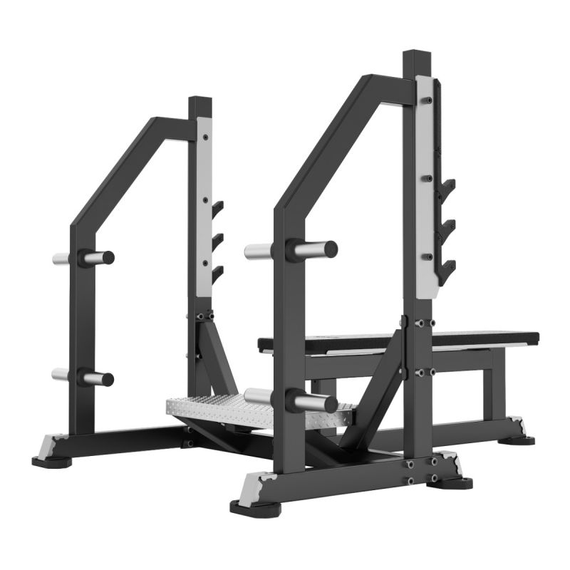 Скамья-стойка для жима штанги лежа DHZ Y972ZAM | Premium Fitness