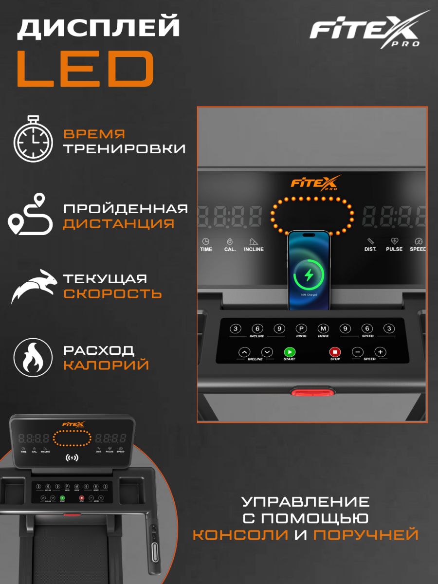 Электрическая беговая дорожка Fitex Pro OVERLORD