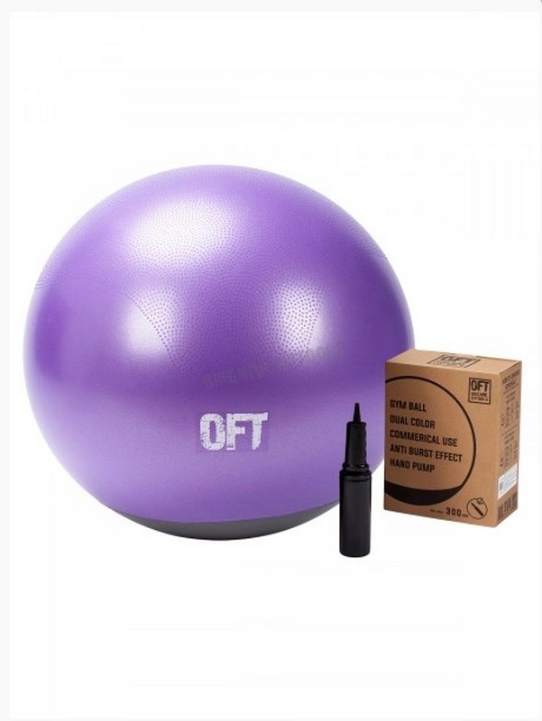 Мяч гимнастический d65 см профессиональный Original Fit.Tools FT-GTTPRO-65 двухцветный