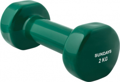 Гантель 2кг Sundays Fitness IR92005 6062978 зеленый