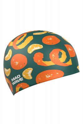 Силиконовая шапочка Mad Wave Happy New Year M0554 66 0 10W Зеленый