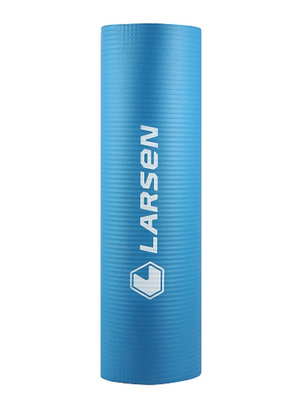 Коврик для фитнеса и йоги 183х61х1см, NBR Larsen ECE 069 синий