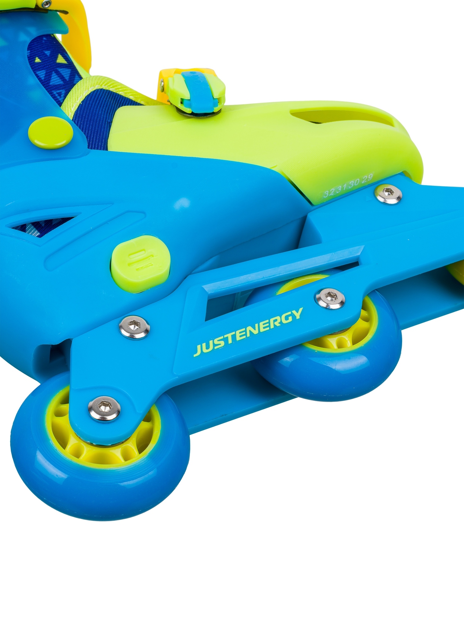 Раздвижные роликовые коньки Justenergy JE-SK-P580-51 Blue (антистресс обезьяна в подарок)