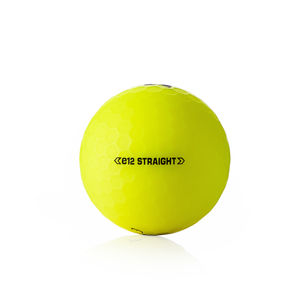 Мяч для гольфа, 3 шт\уп Bridgestone e12 Straight Matte Yellow BGB5CYX желтый