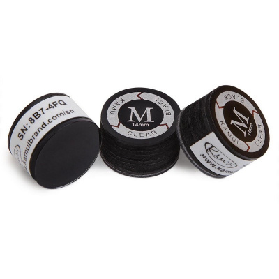 Наклейка для кия Kamui Clear Black d14мм Medium 1шт 06669
