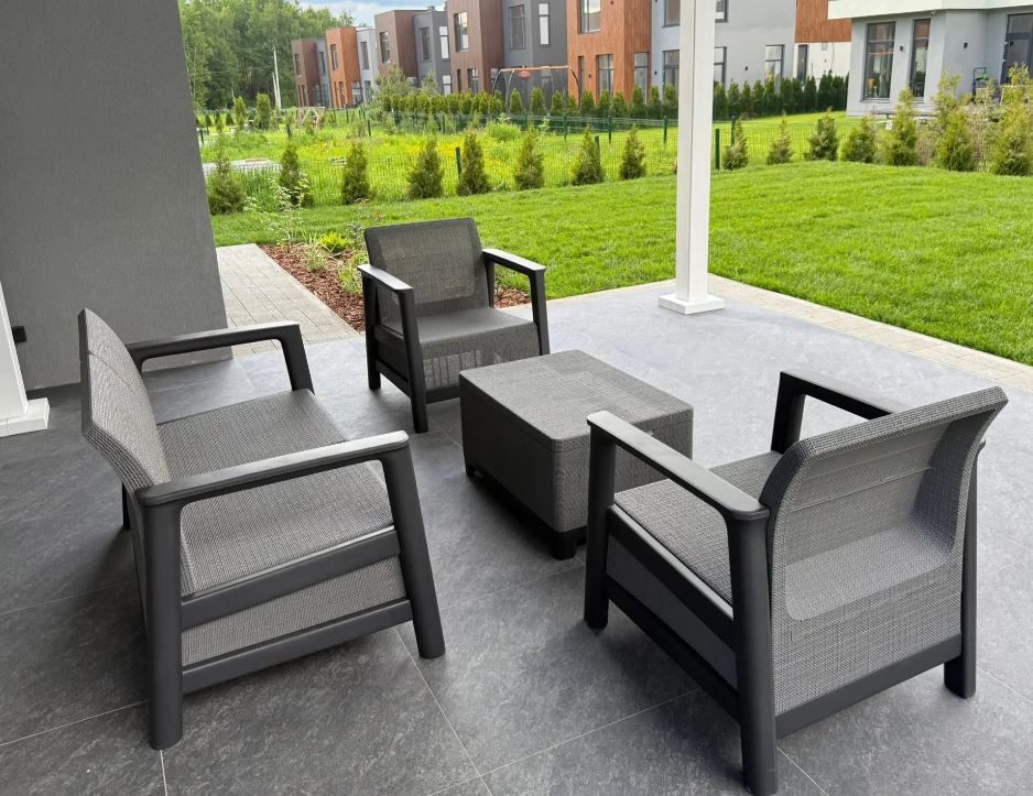 Комплект мебели Сканди (Scandi Linea 2 Seater Set) графит