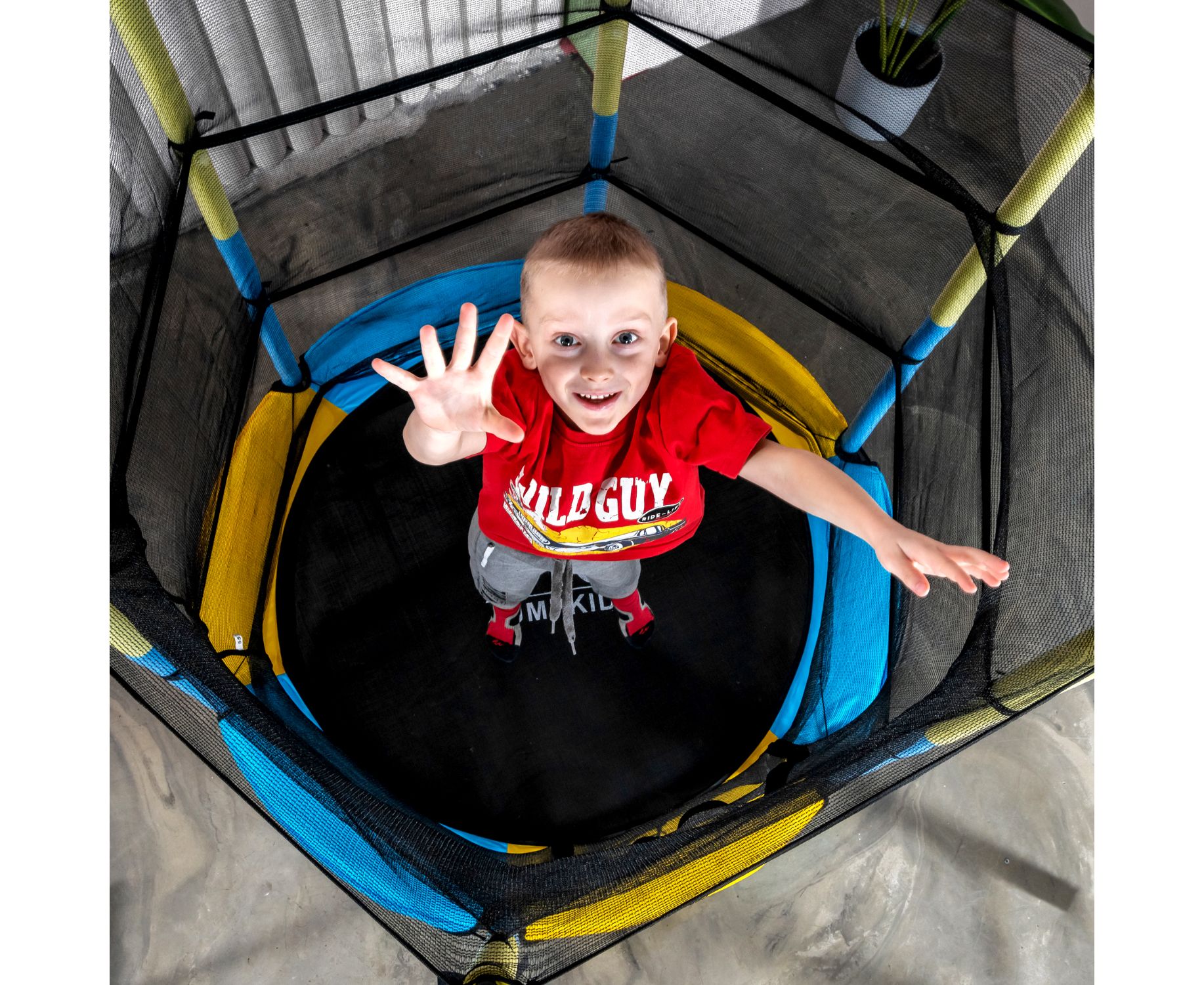 Батут DFC Jump Kids 55" (137см) 55INCH-JD-YB желто-синий