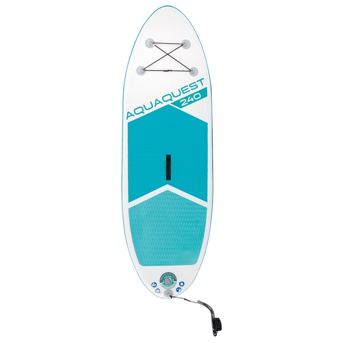 SUP-доска Aqua Quest 240 244x76x13см, насос, весло, лиш, сумка, до 90 кг Intex 68241