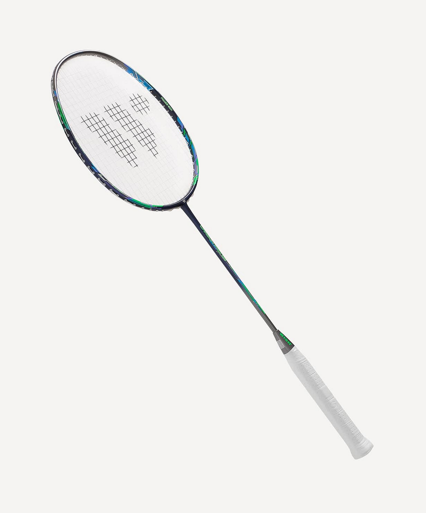 Ракетка для бадминтона Wish Carbon Pro 98, серый\зеленый