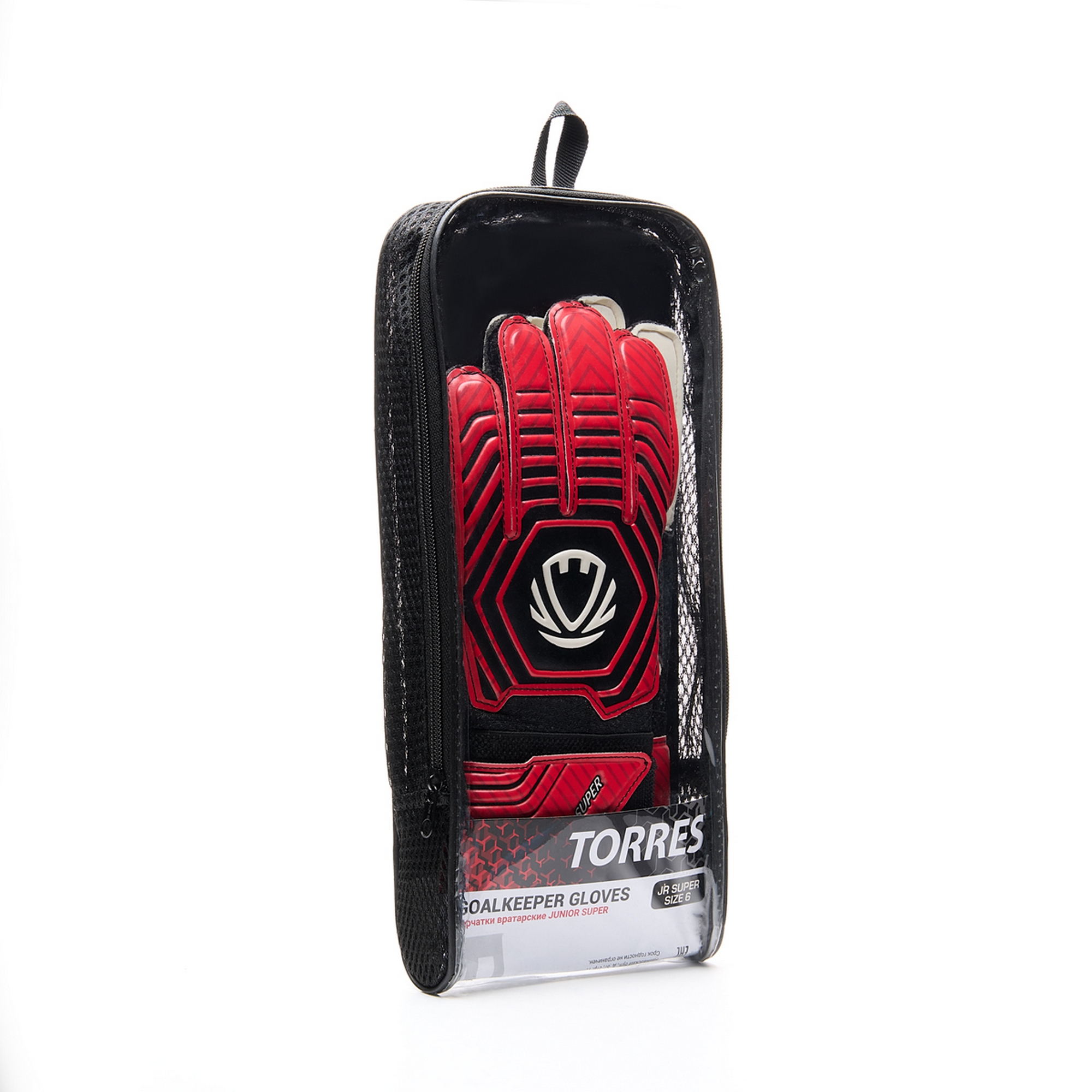 Перчатки вратарские Torres Junior Super (Max) FG0523707 черно-красный
