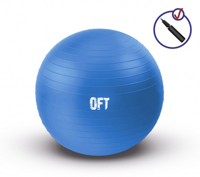 Гимнастический мяч Original Fit.Tools FT-GBR-75BS (75 см) синий